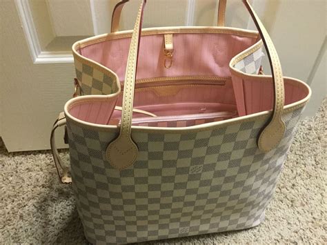 louis vuitton neverfull logo vs damier|louis vuitton neverfull rose ballerine.